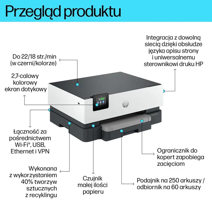 HP OfficeJet Pro 9110b Printer Thermal inkjet A4 4800 x 1200 DPI 22 ppm Wi-Fi