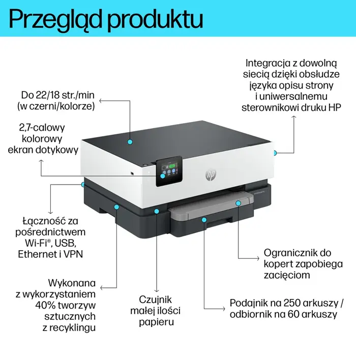 HP OfficeJet Pro 9110b Printer Thermal inkjet A4 4800 x 1200 DPI 22 ppm Wi-Fi