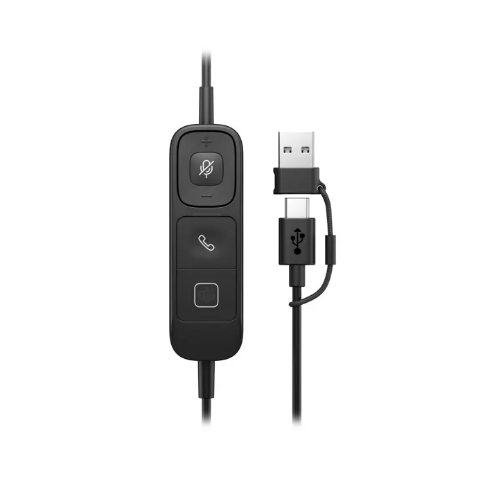 HP Poly Mission 425 Stereo USB Wired Headset Classic