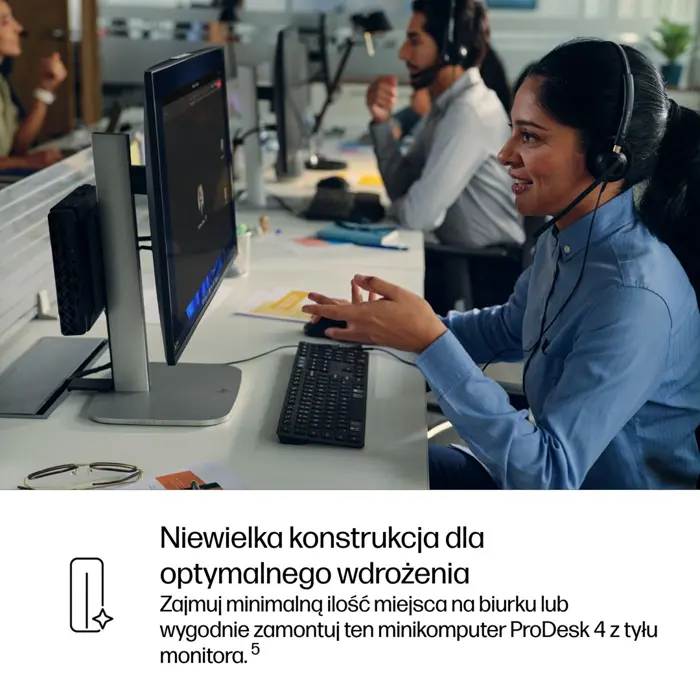 HP ProDesk 4 G1i AI PC Intel Core Ultra 7 265T 16 GB DDR5-SDRAM 1 TB SSD Windows 11 Pro Mini PC Black