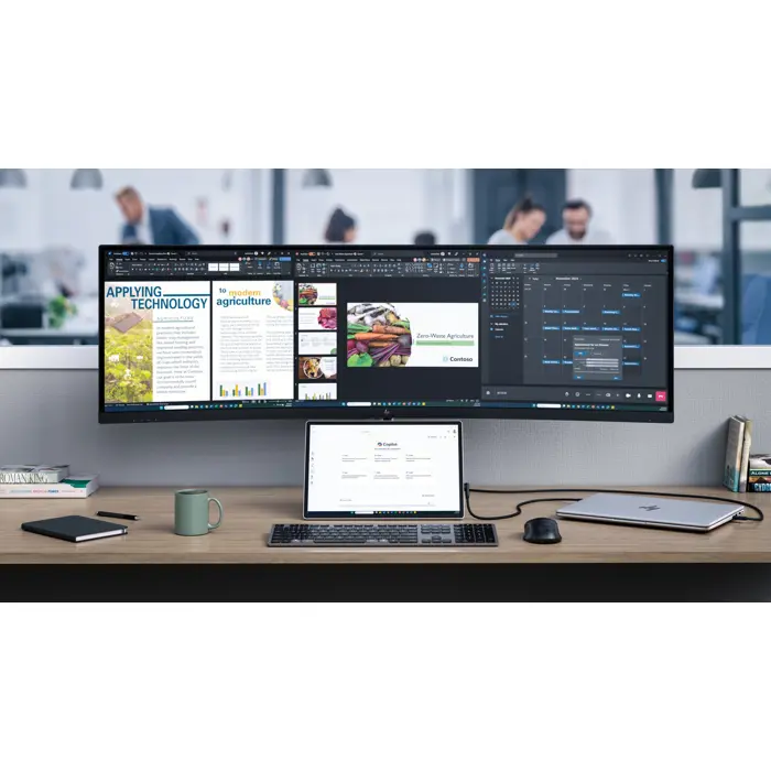 HP Series 5 Pro WQXGA Portable Monitor - 514pn monitor komputerowy 35,6 cm (14") 2560 x 1600 px LCD Srebrny