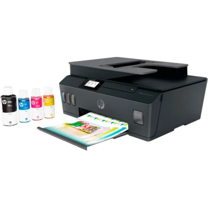 HP Smart Tank Plus 655, multifunction printer (anthracite, USB, WLAN, Bluetooth, scan, copy, fax)
