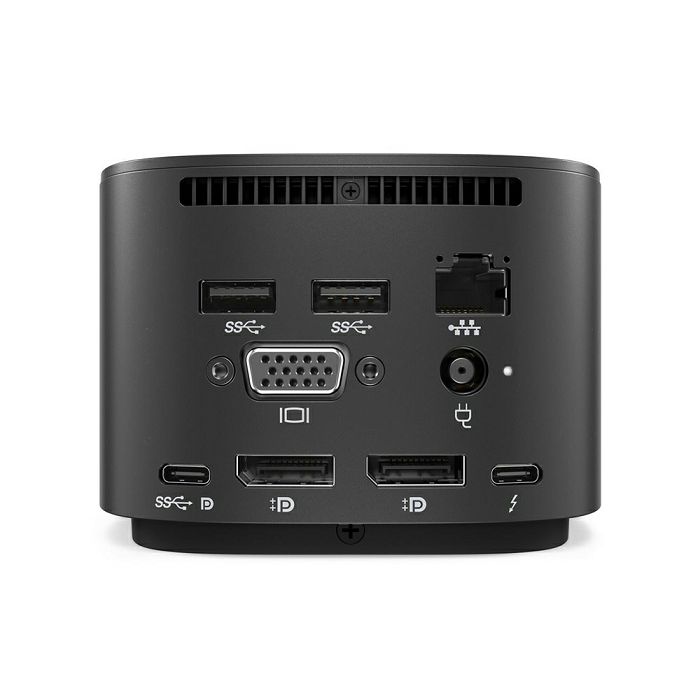 HP ThunderBolt Dock G2; USB-C Combo cable + 230W adaptér;2x USB-C, 1x ThunderBolt 3, 3x USB 3.0, 2x DisplayPort, 1x VGA, 1x RJ45, 1x Jack 3.5mm - Premium Obnovljeno