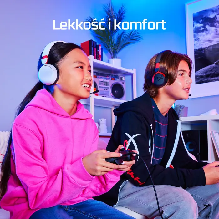 HyperX Cloud Mini Kids czarny / Słuchawki do gier / Mikrofon / Gniazdo 3,5 mm