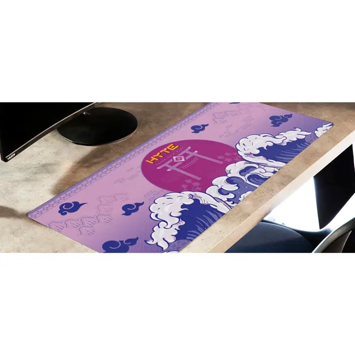 HYTE Eternity Desk Pad, Gaming Mouse Pad (Purple/Multicolor)