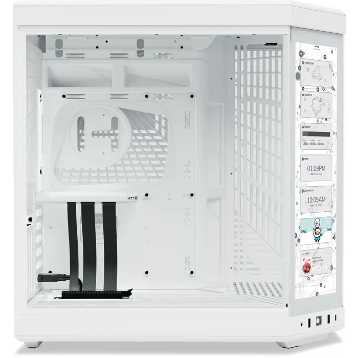 HYTE Y70 Touch Infinite , Tower case (white, Tempered Glass x 2)