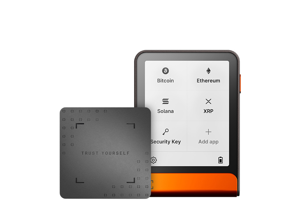 Ledger Flex z Recovery Key, denarnica za Bitcoin in druge kriptovalute, Oranžen - flex-orabtc-rkey-enfres