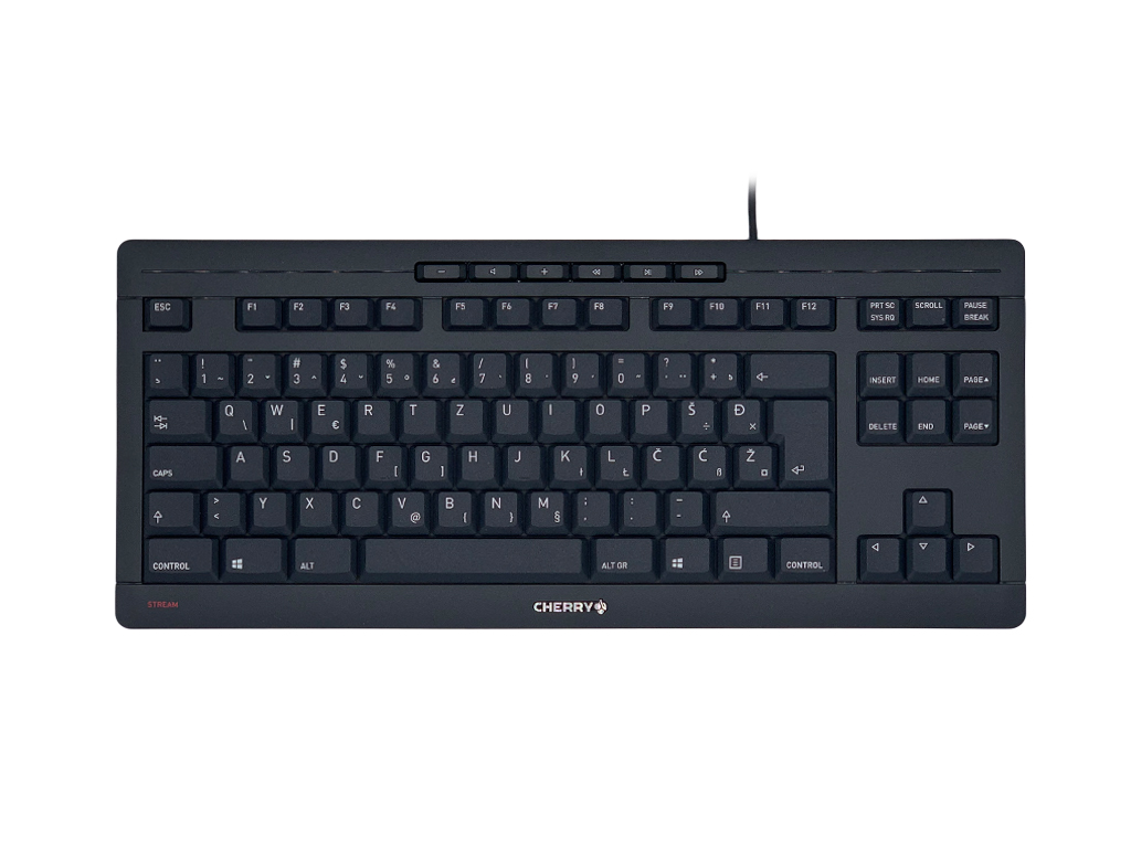 Tipkovnica Cherry STREAM TKL, črna, SLO - JK-8600SL-2