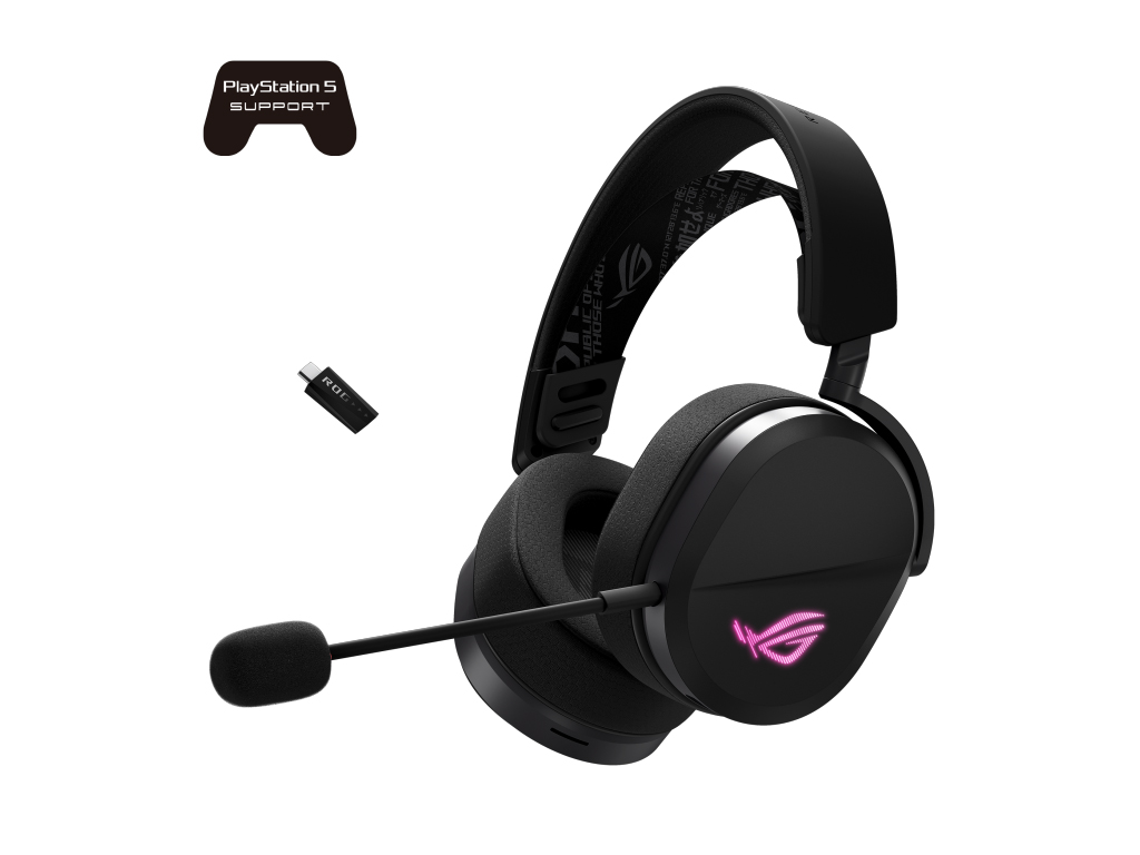 Slušalice ASUS ROG Pelta Wireless, Bluetooth, črne - 90YH0410-BHUA00