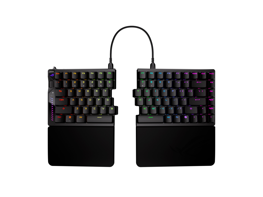 Tipkovnica ASUS ROG Falcata, ROG HFX V2 Analog, 8K, RGB, USB, črna, US - 90MP043H-BKUA20