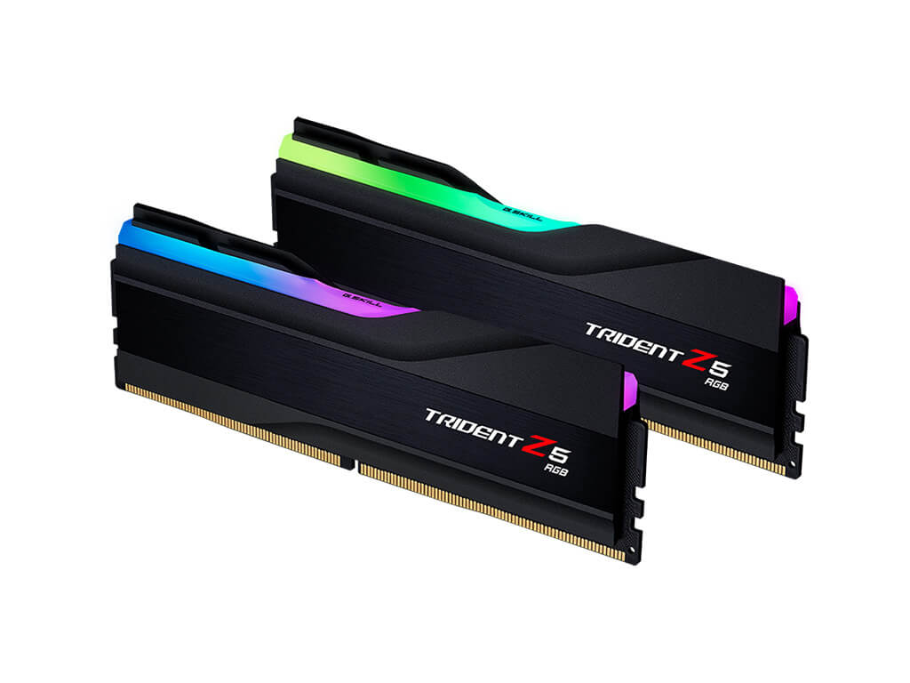 RAM DDR5 32GB Kit (2x 16GB) PC5-44800 5600MT/s, CL36, 1.2V, G.SKILL Trident Z5 RGB - F5-5600J3636C16GX2-TZ5RK