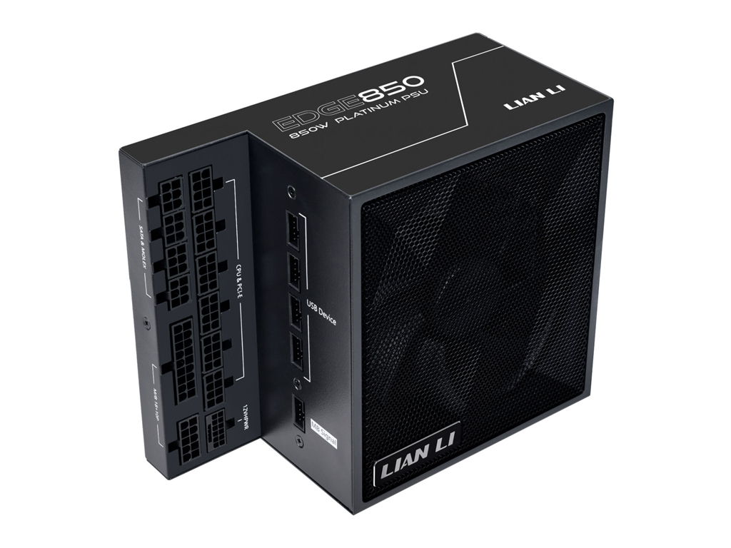 Napajanje Lian Li EDGE 850W, 80 PLUS Platinum, 12VHPWR, Modularni, black- EG0850 BLACK