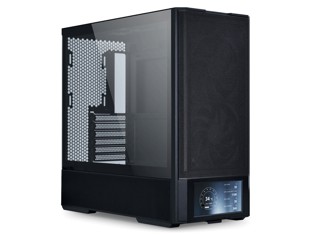 Kućište Lian Li LANCOOL 207 Digital, ATX, Midi-Tower, kaljeno steklo, crno - LAN207DX