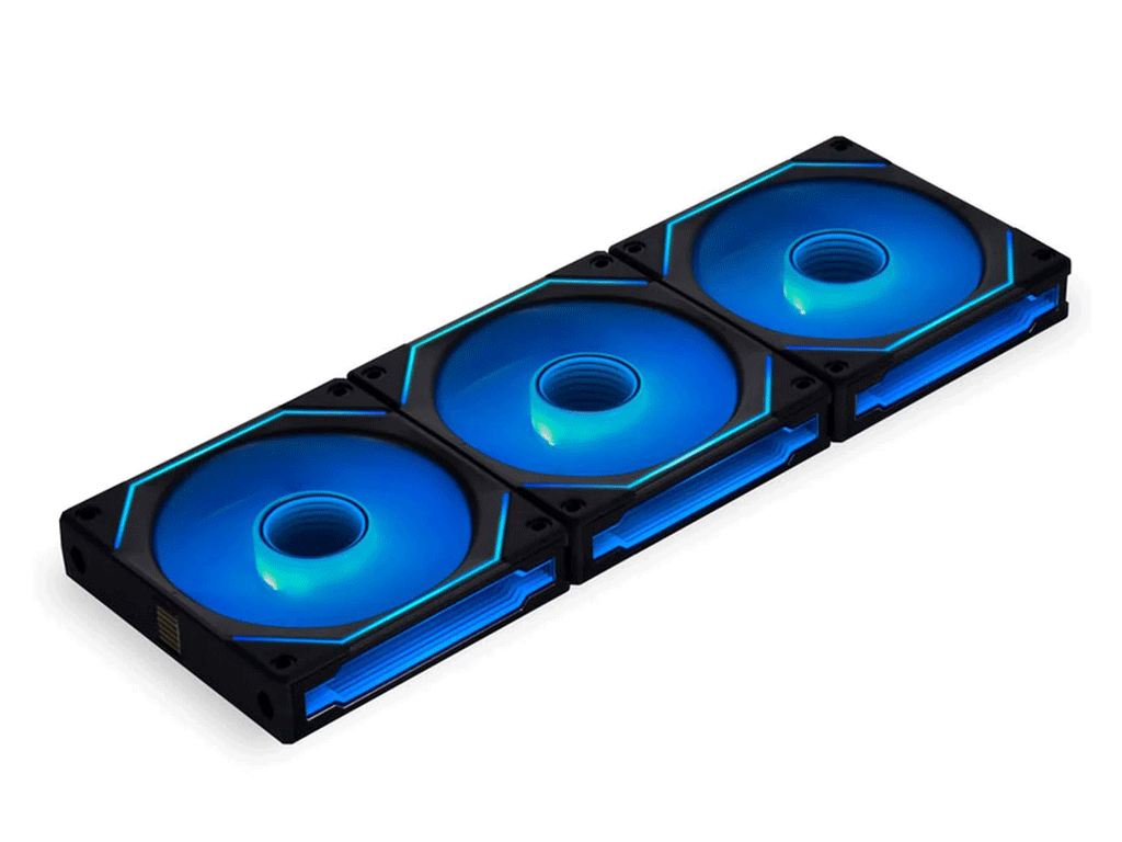 Ventilator za ohišje Lian Li UNI FAN SL-INFINITY 120 Reverse Blade, ARGB PWM 120mm, 3 Pack+Controller, black- 12RSLIN3B