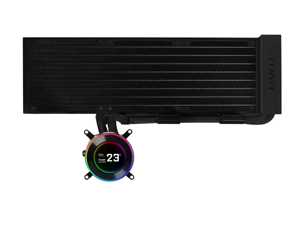 Vodeno hlađenje AIO Liquid Cooler Lian Li HydroShift II LCD-C 360 Fanless, black- GHS2LCD36B