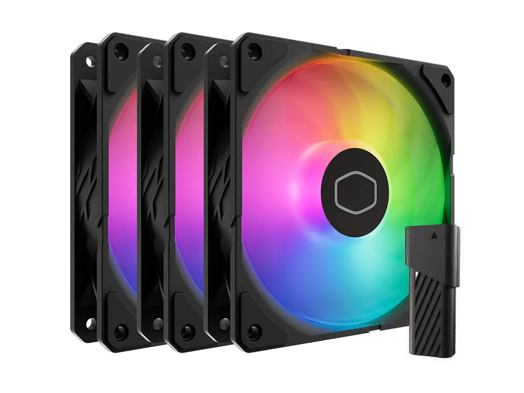 Ventilator za ohišje Cooler Master SickleFlow Edge 120 ARGB PWM 120mm, komplet 3 kom, black- MFX-B2DN-253P2-R2