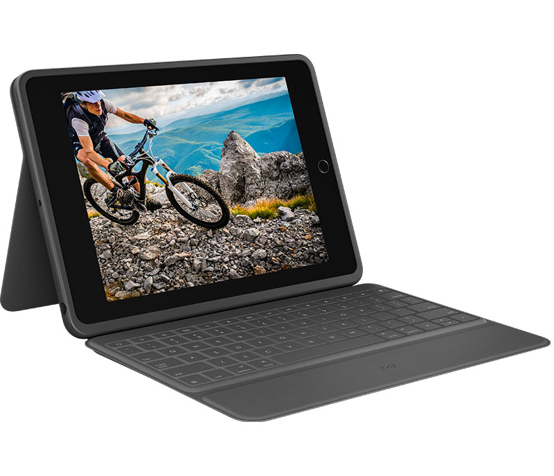 Ovitek s tipkovnico Logitech RUGGED FOLIO, za iPad 10.2" (7., 8., 9. gen.), SLO g. - 920-009319