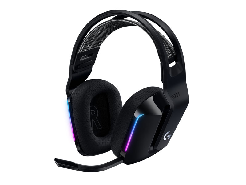Slušalice Logitech G733 LIGHTSPEED, črne - 981-000864