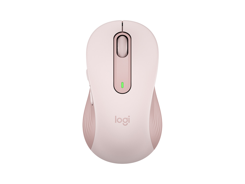 Miš Logitech Signature M650, velikost L, Bluetooth, roza - 910-006237