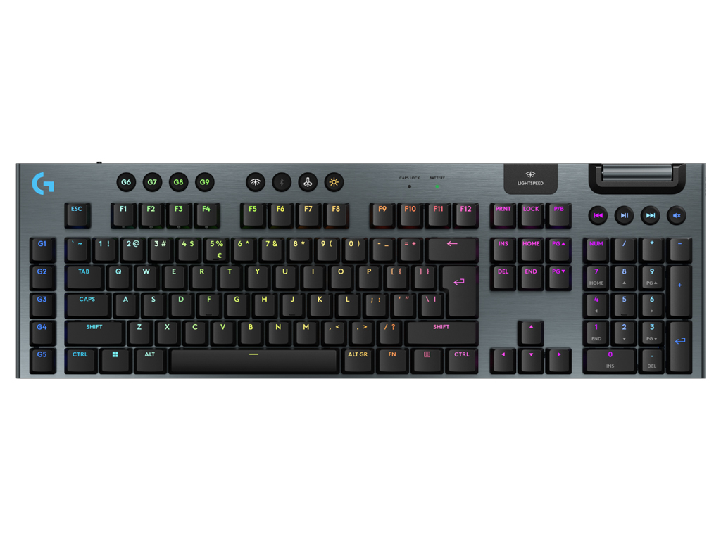 Tipkovnica Logitech G915 X LIGHTSPEED, GL Clicky, Wireless, črna, SLO g. - 920-012709