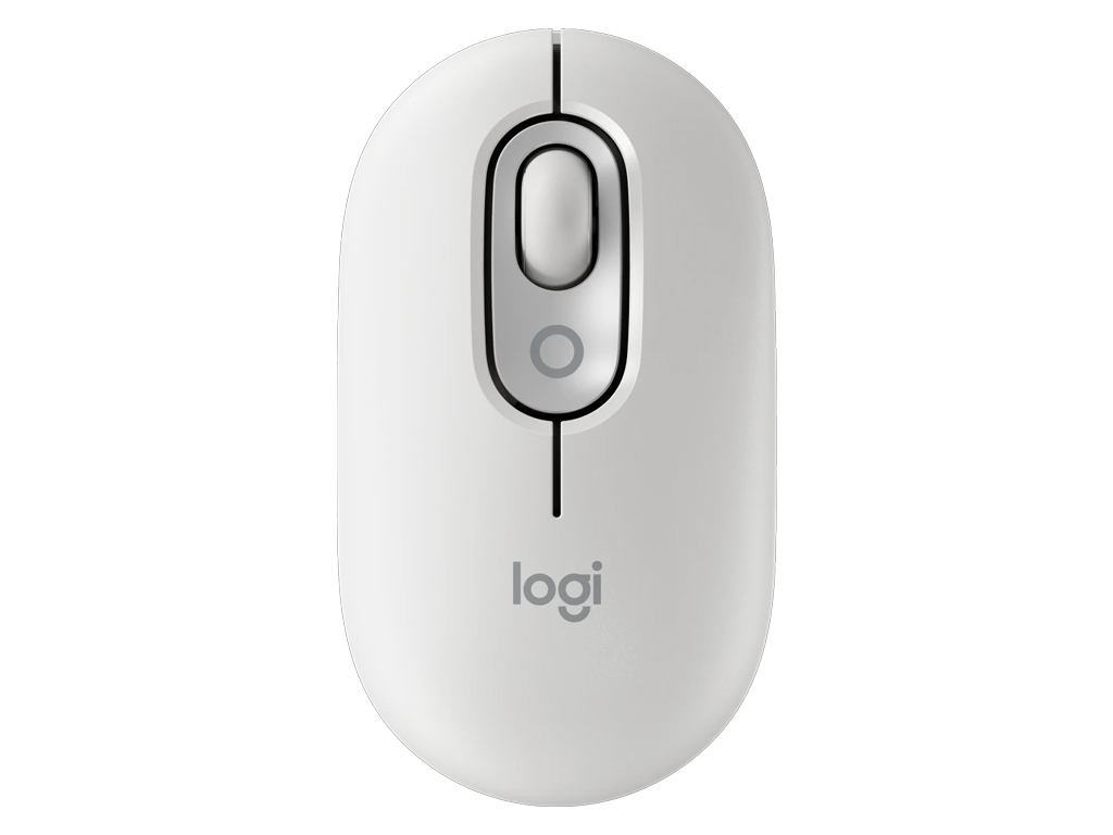 Miš Logitech POP Mouse z EMOJI, Bluetooth, bela - 910-007411