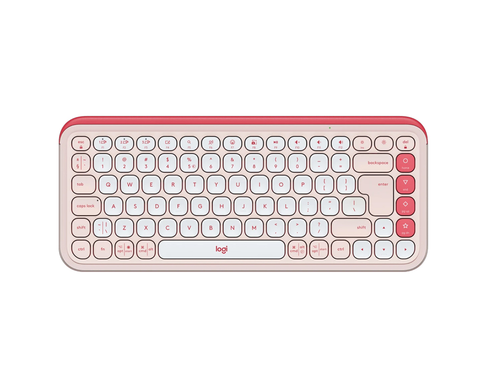 Tipkovnica Logitech Pop Icon Keys, Bluetooth, roza, SLO g. - 920-013073