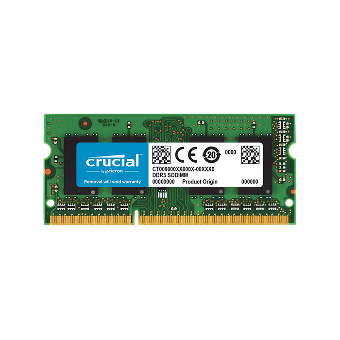 RAM SODIMM DDR3L 4GB PC3-12800 1600MHz CL11 SR 1.35V Crucial - CT51264BF160BJ
