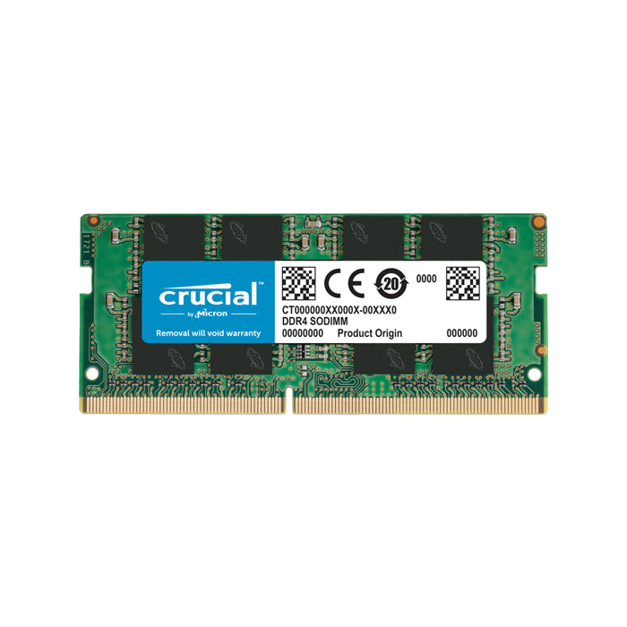 RAM SODIMM DDR4 16GB PC4-25600 3200MT/s CL22 SR x8 1.2V Crucial - CT16G4SFRA32A