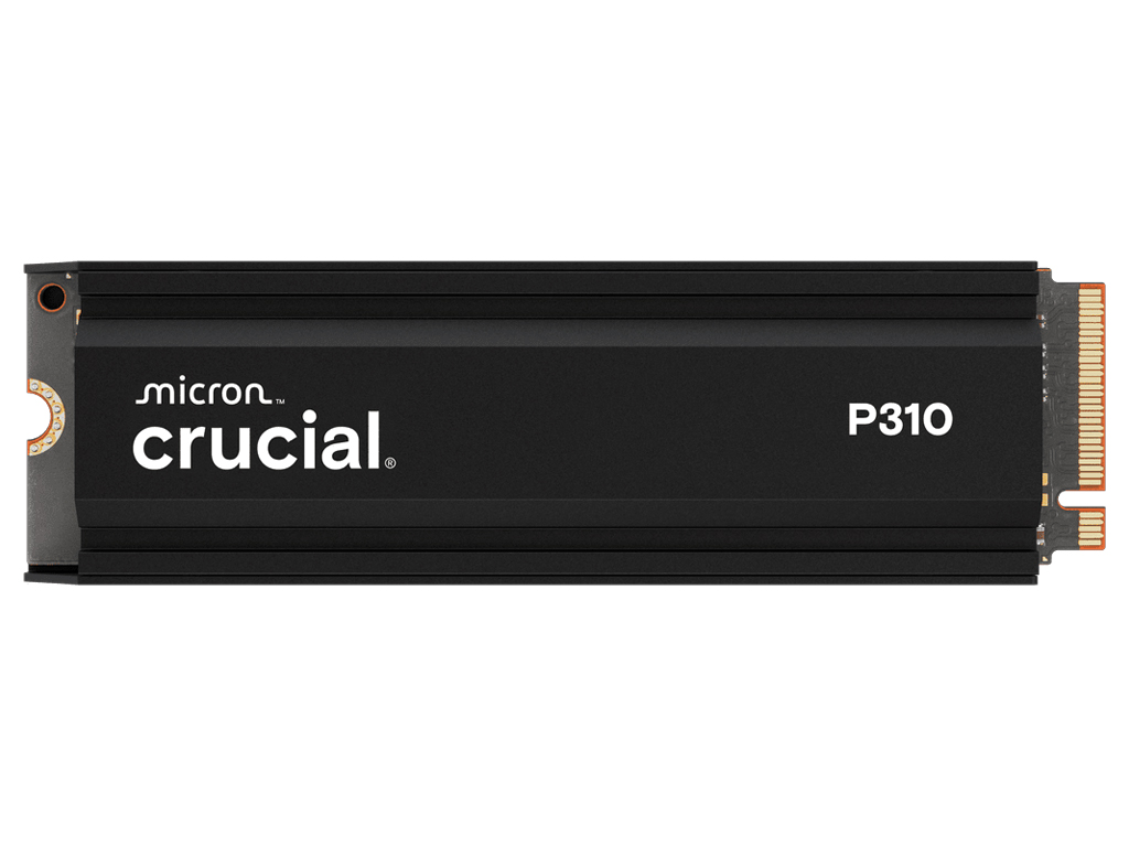 SSD 1TB M.2 80mm PCI-e 4.0 x4 NVMe, CRUCIAL P310 Heatsink (CT1000P310SSD5) - CT1000P310SSD5
