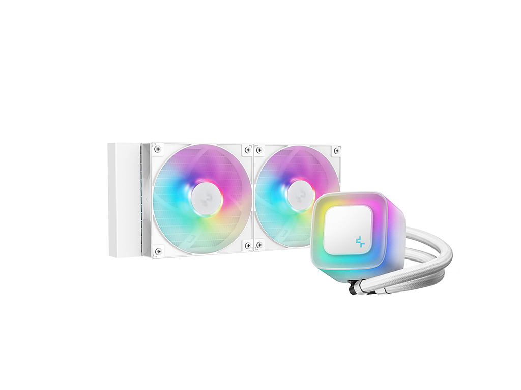 Vodeno hlađenje AIO Liquid Cooler DeepCool LE240 WH V2, 240mm, ARGB, bel - R-LE240-WHAMMN-G-2