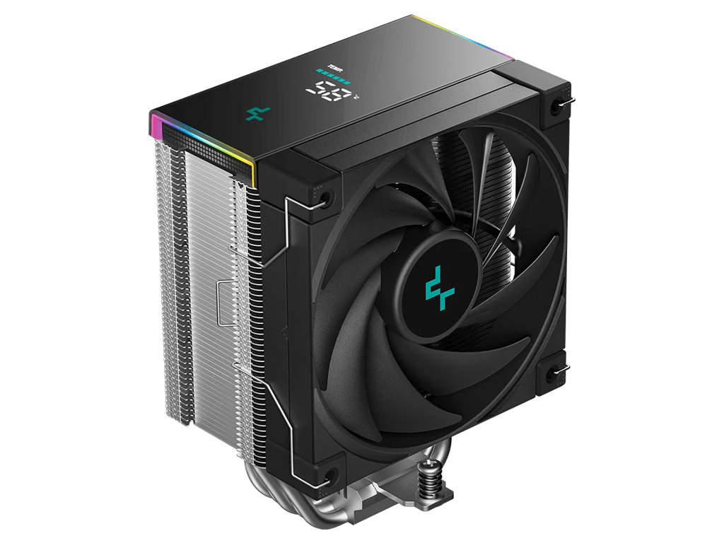 Hladilnik za procesor DeepCool AK500S DIGITAL SE, 120mm, ARGB, LCD, black- R-AK500S-BKADMN-GJD