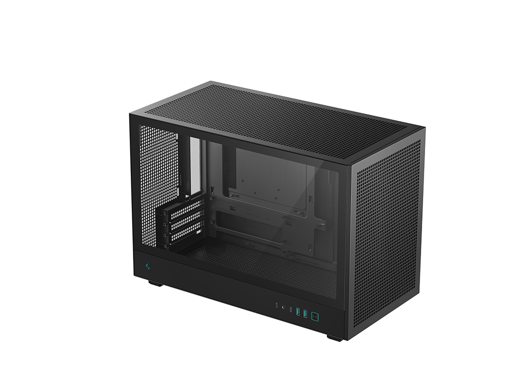 Kućište DeepCool CH260, Micro-ATX, kajeno steklo, crno - R-CH260-BKNGM0-G-1