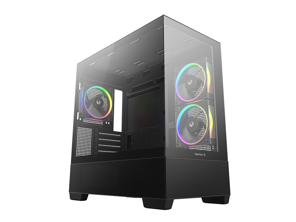 Kućište DeepCool CG380 3F, mATX, Midi-Tower, kaljeno steklo, crno - R-CG380-BKAGM3-G