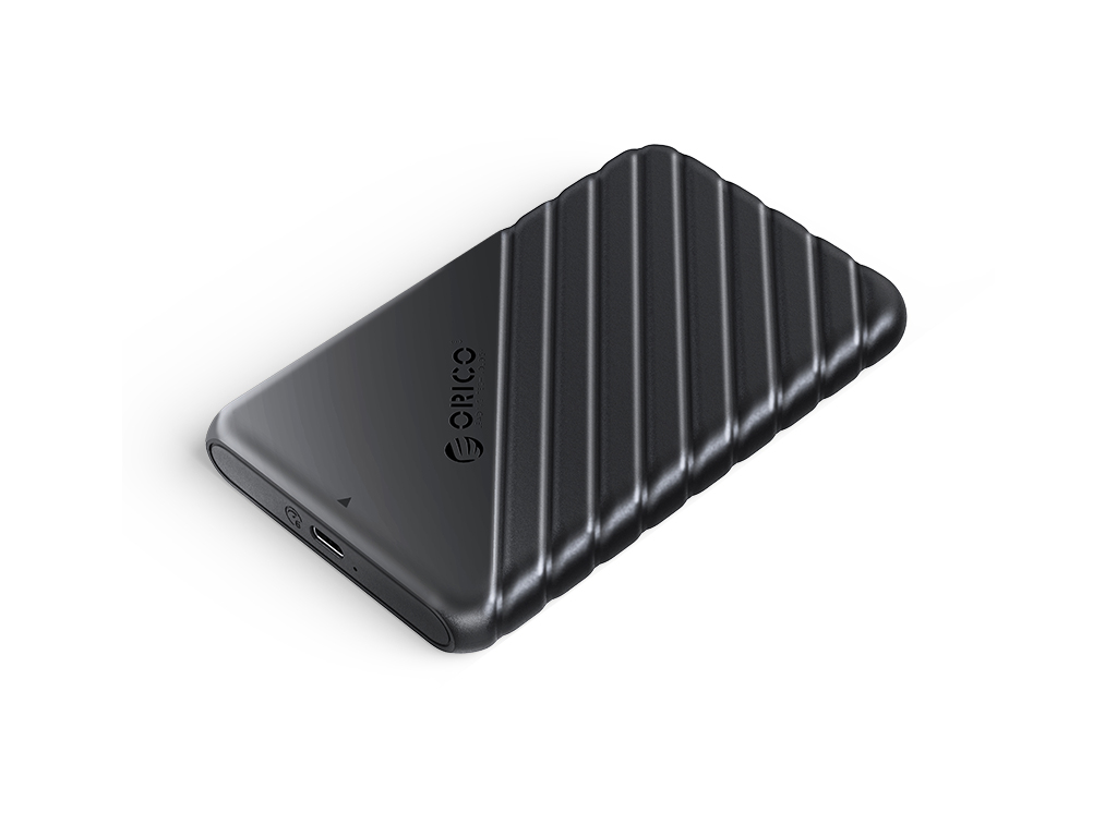 Zunanje ohišje za 2,5'' HDD/SSD, USB-C 3.1 UASP v SATA3, tool-free, crno, ORICO 25PW1C-C3 - 25PW1C-C3-BK-EP