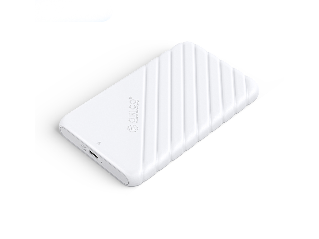 Zunanje ohišje za 2,5'' HDD/SSD, USB-C 3.1 UASP v SATA3, tool-free, belo, ORICO 25PW1C-C3 - 25PW1C-C3-WH-EP