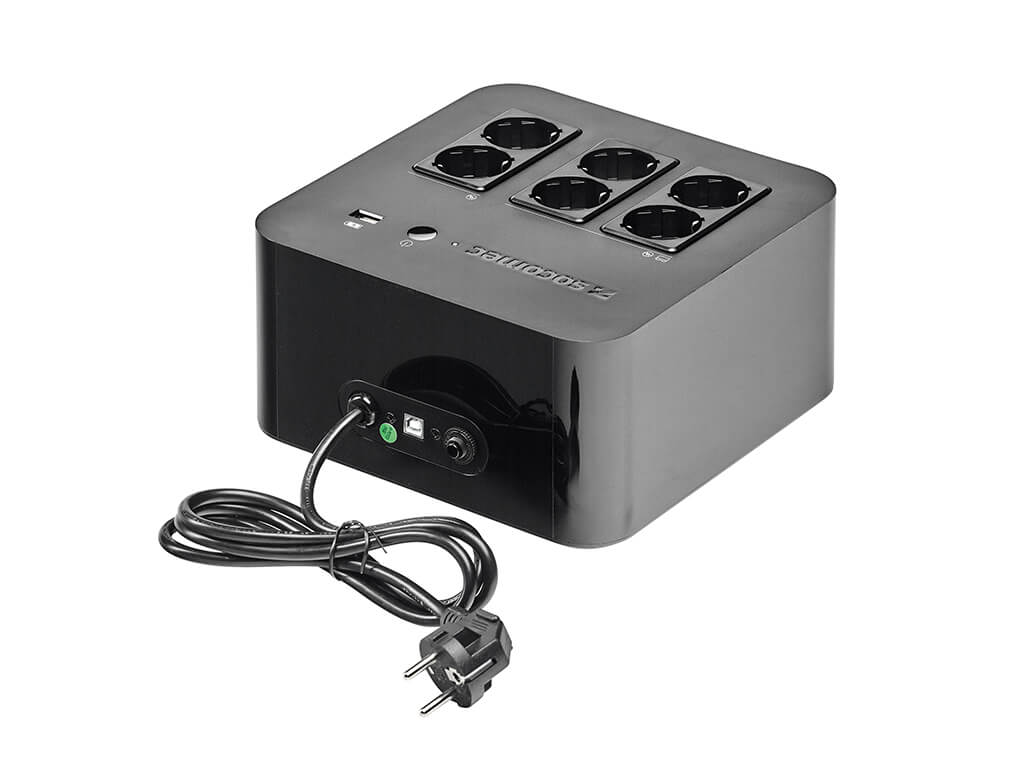 UPS SOCOMEC NeTYS PL 600VA, 360W, Off-line, USB, schuko, black - NPL-0600-D