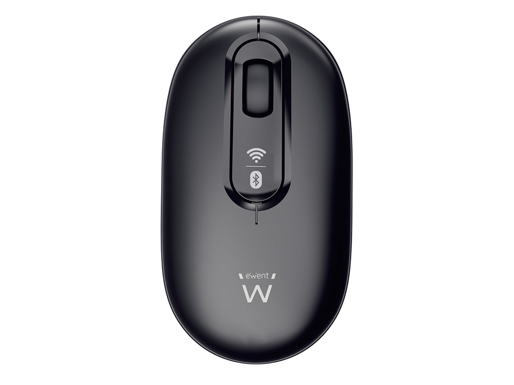 Miš Ewent Dual-Connect Wireless, 1200dpi, Bluetooth, USB, črna - EW3241