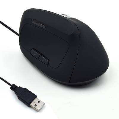 Miš Ewent Ergonomic Vertical, 1800dpi, črna, USB - EW3157
