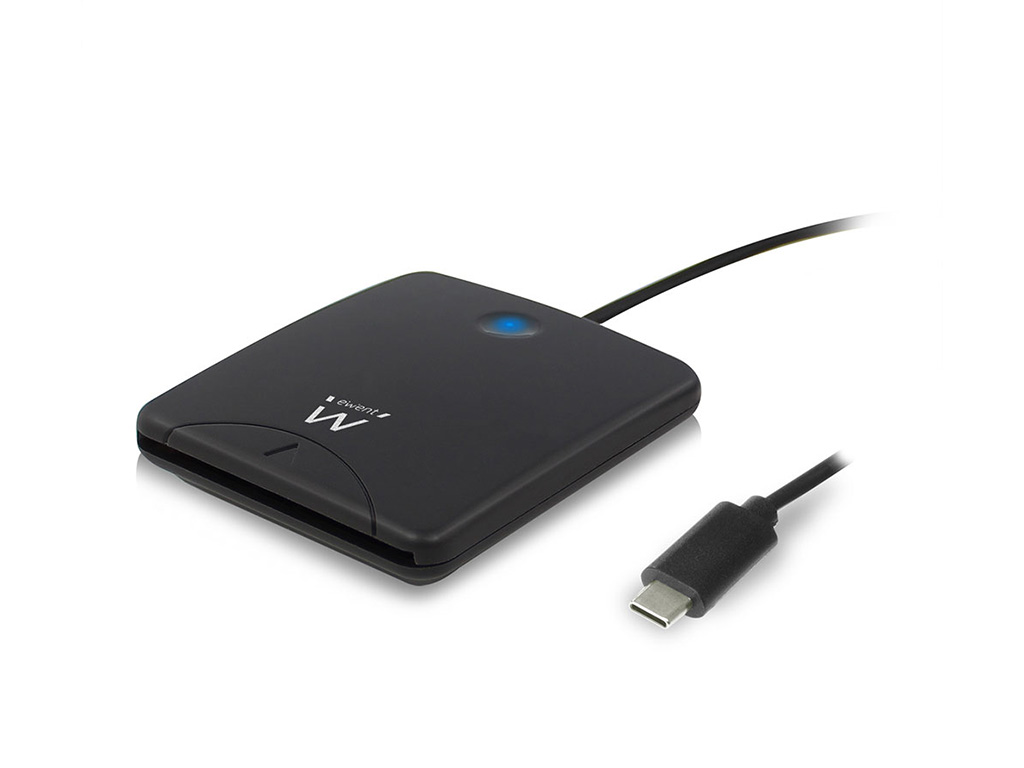 Čitalec pametnih kartic, USB-C, črn, Ewent EW1055 - EW1055