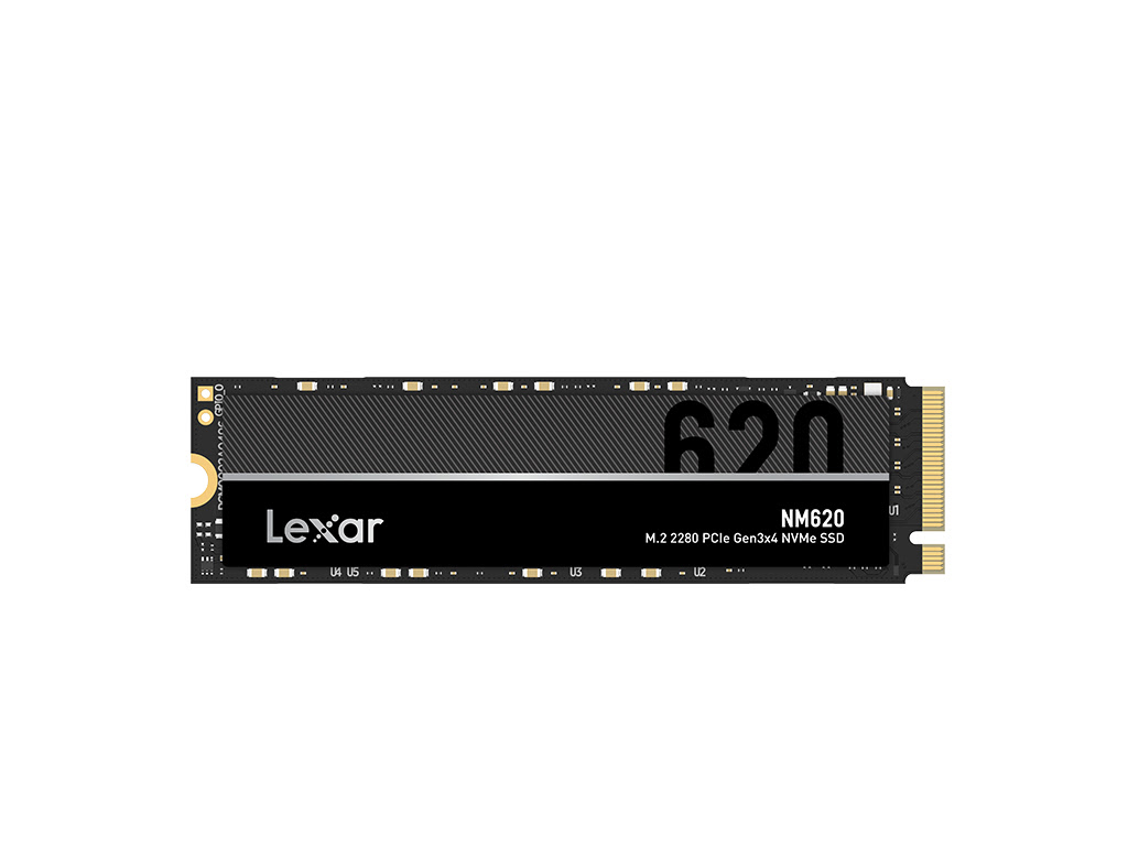 SSD 1TB M.2 80mm PCI-e 3.0 x4 NVMe, 3D TLC, Lexar NM620 (LNM620X001T-RNNNG) - LNM620X001T-RNNNG