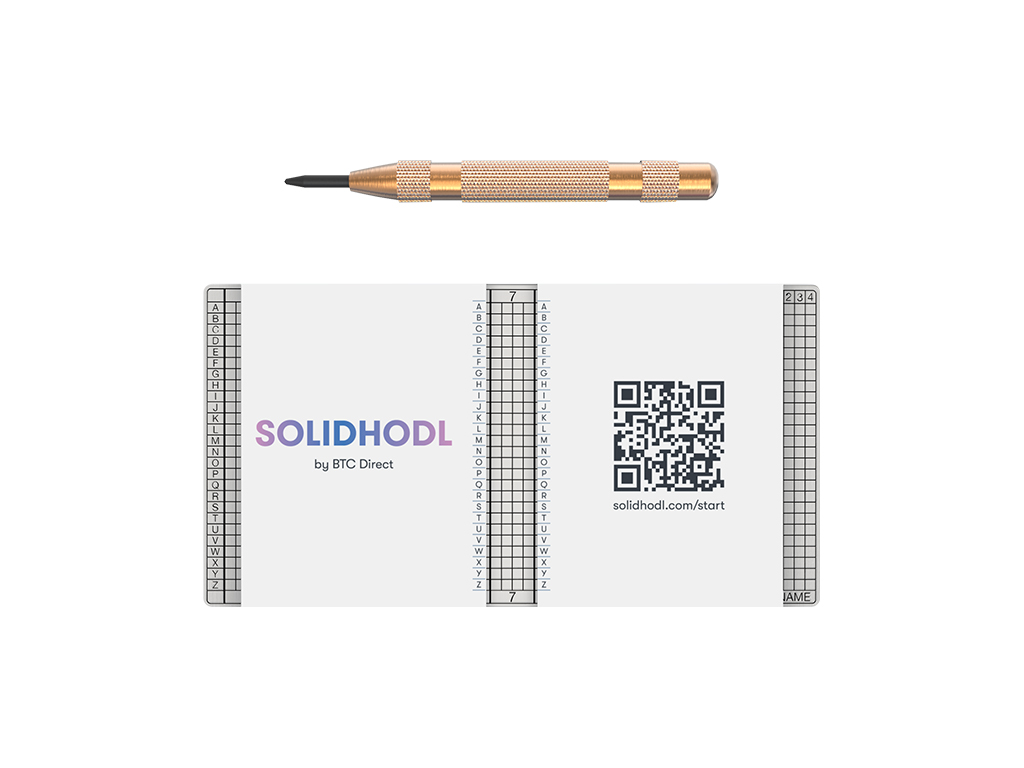 SolidHodl Single, jeklena ploča za varnostno kopijo - 8720892199904