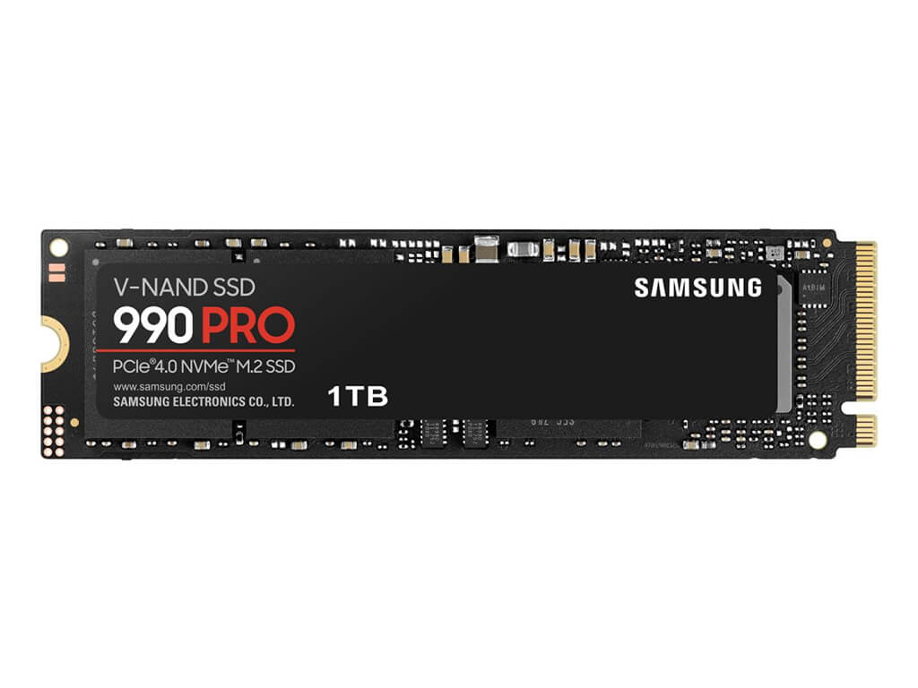 SSD 1TB M.2 80mm PCI-e 4.0 x4 NVMe, V-NAND, Samsung 990 PRO (MZ-V9P1T0BW) - MZ-V9P1T0BW
