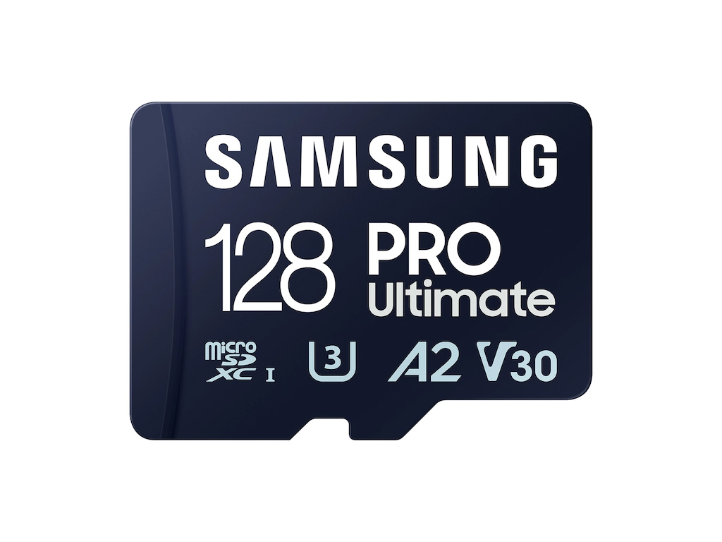 Spominska kartica Samsung PRO Ultimate, micro SDXC, 128GB, U3, V30, A2, UHS-I, z SD adapterjem - MB-MY128SA/WW
