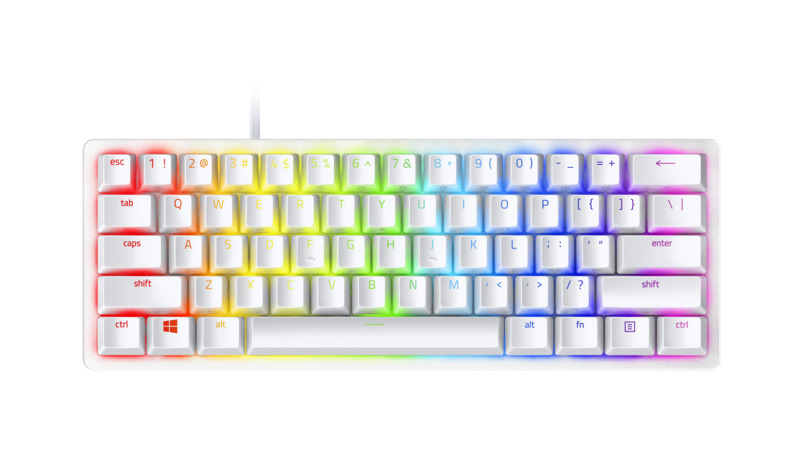 Tipkovnica Razer Huntsman Mini Mercury, Clicky Optical Switch, US SLO g. - RZ03-03390300-R3M1
