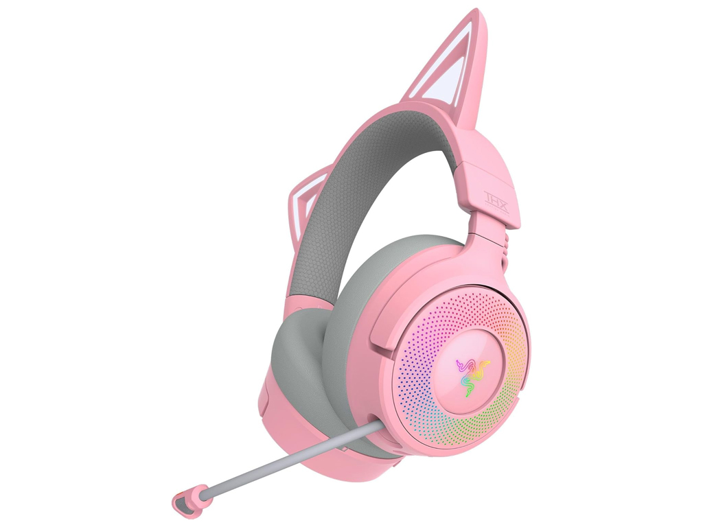 Slušalice Razer Kraken Kitty V3 Pro Quartz, roza - RZ04-05170200-R3M1