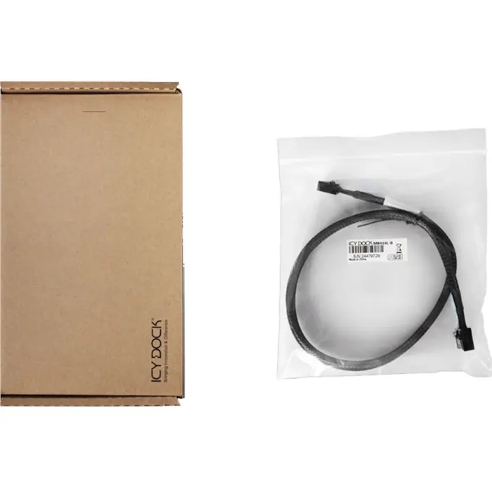 ICY BOX cable MCIO x4 SFF-TA-1016 > MCIO x4 SFF-TA-1016 black, 50cm