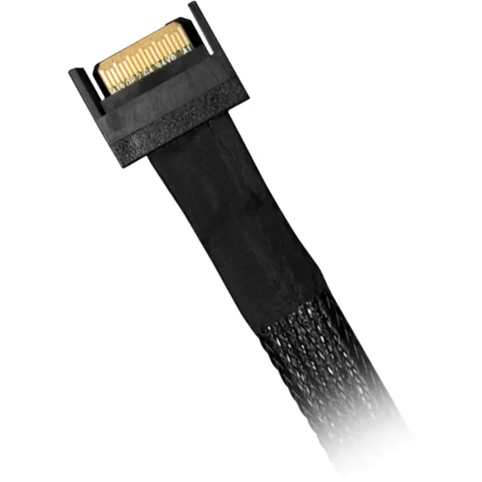 ICY BOX cable MCIO x4 SFF-TA-1016 > MCIO x4 SFF-TA-1016 black, 50cm