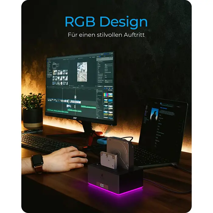 Icy Box IB-127CL-U3, docking station
