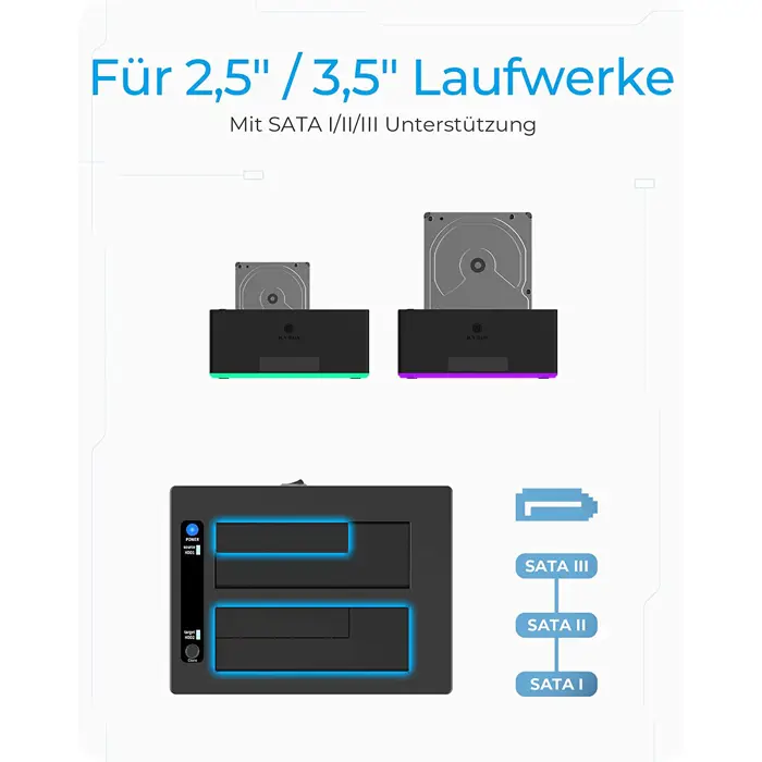 Icy Box IB-127CL-U3, docking station