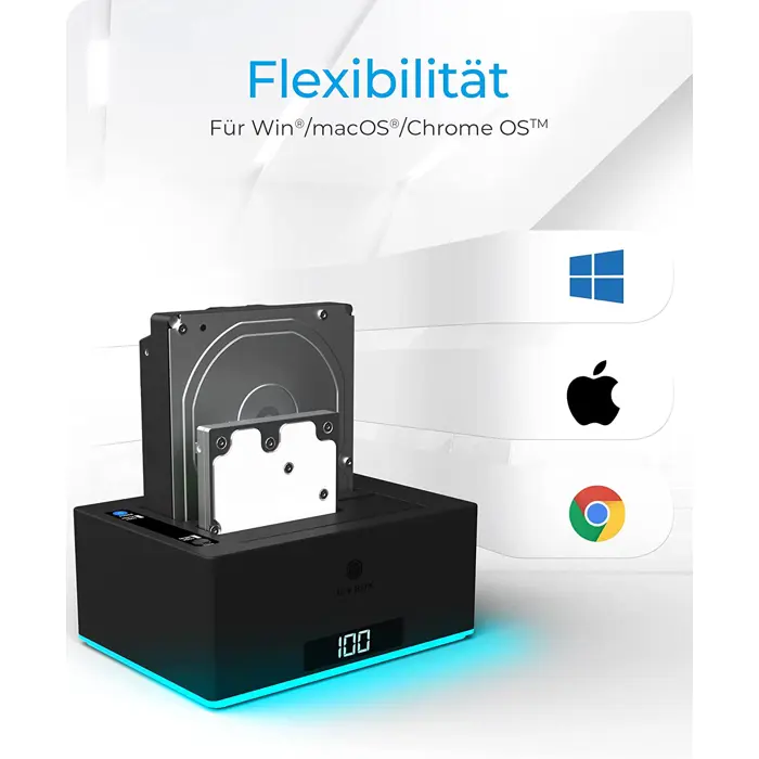 Icy Box IB-127CL-U3, docking station